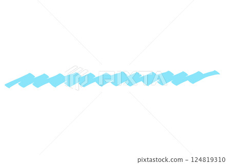記號筆式底線：淺藍色 124819310