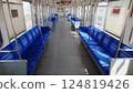 Inside an unmanned train car 124819426