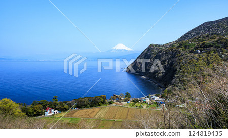 Suruga Bay and Mt. Fuji from Ida Suruga Bay and Mt. Fuji from Ida 124819435