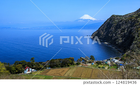 Suruga Bay and Mt. Fuji from Ida Suruga Bay and Mt. Fuji from Ida 124819436