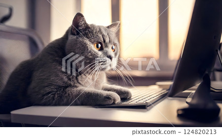 Cat working overtime 124820213