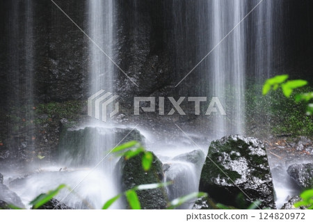 Landscape with a waterfall Landscape with a waterfall 124820972