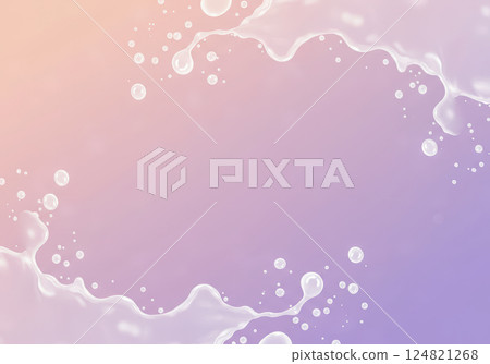 柔和的漸變和淡水滴框架（AI 生成的圖像） 124821268