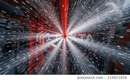 Safety sprinkler system component in high-contrast red and white. Safety sprinkler system component in high-contrast red and white. 124821656