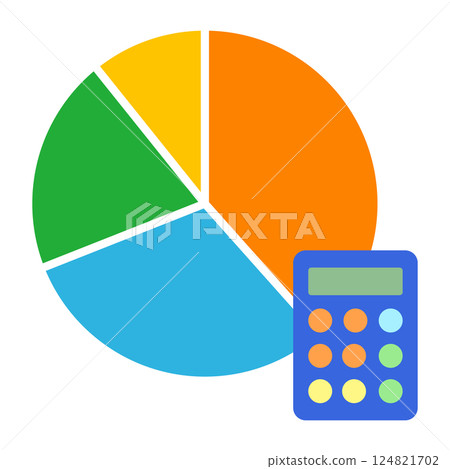 餅圖和計算器 124821702