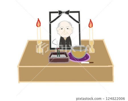 Funeral altar and ritual implements 124822006