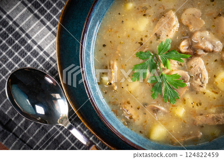 Sour soup in bowl. Sour soup in bowl. 124822459