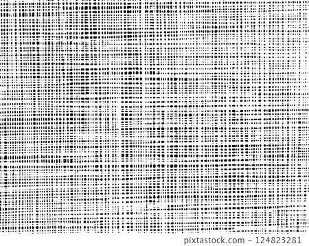 Woven fabric vector texture. Black and white grunge crosshatch background. Woven fabric vector texture. Black and white grunge crosshatch background. 124823281