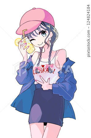 喝檸檬水的女孩(茨城縣) 喝檸檬水的女孩(茨城縣) 124824184