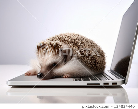 刺蝟在看電腦 124824440