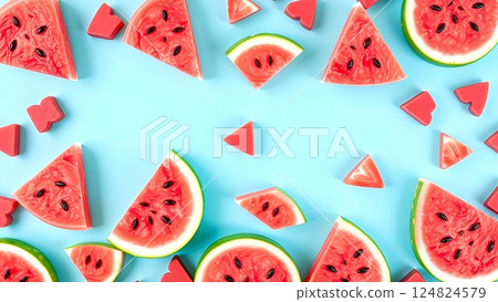 西瓜圖案 124824579