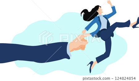 Nudge theory illustration Nudge theory illustration 124824854