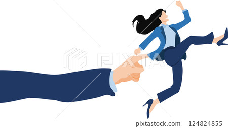 Nudge theory illustration Nudge theory illustration 124824855