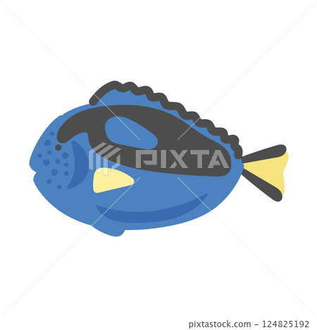 藍唐魚插圖 藍唐魚插圖 124825192