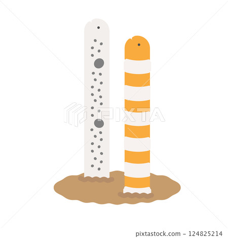 Garden eel, Japanese moray eel illustration 124825214