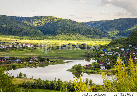 Rural village in a beautiful location Rural village in a beautiful location 124825698