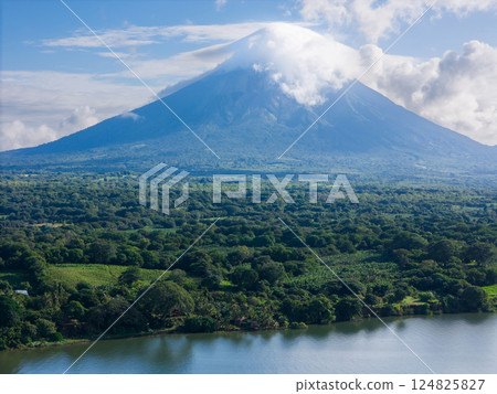 Wild Nicaragua landscape background 124825827