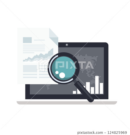 analysis, chart, graph 124825969