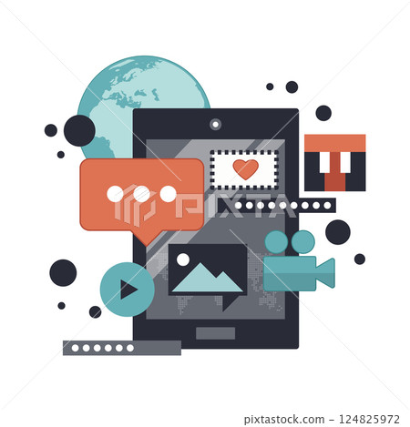 icon, social, vector 124825972