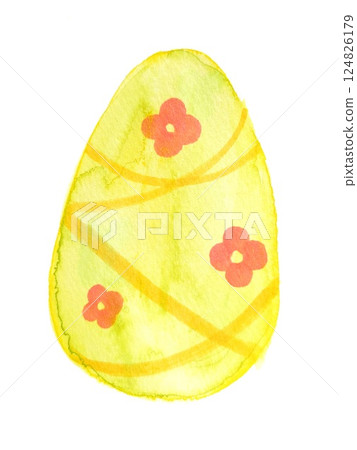 用水彩畫的復活節彩蛋 用水彩畫的復活節彩蛋 124826179