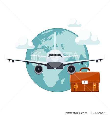 icon, suitcase, vector 124826458