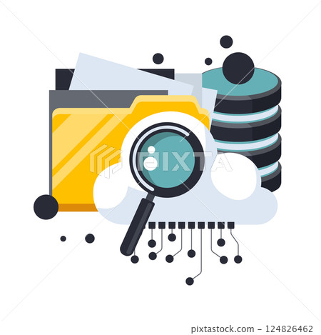 cloud, cloud computing, vector 124826462
