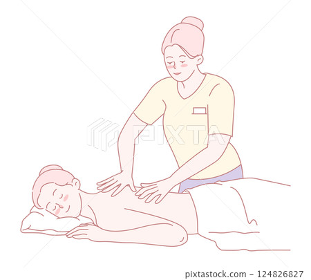 Indulge in a Relaxing Massage Therapy Session that focuses on Stress Relief and Overall Wellness 124826827