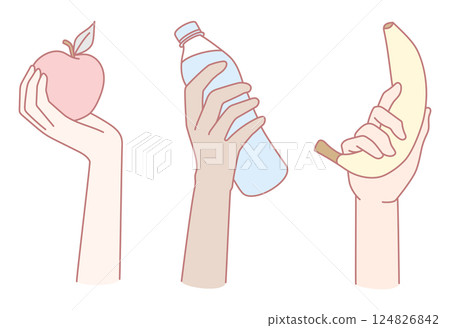 Exploring the concept of healthy snacks paired with proper hydration for a balanced lifestyle 124826842