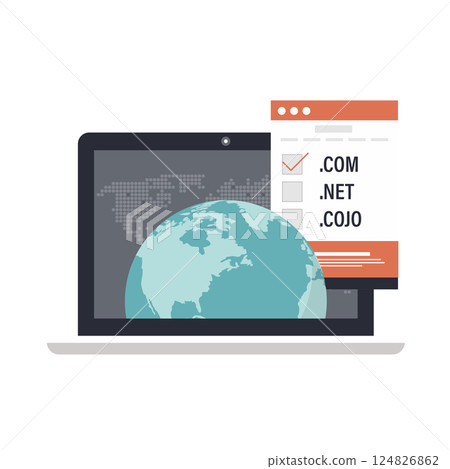 template, vector, web 124826862