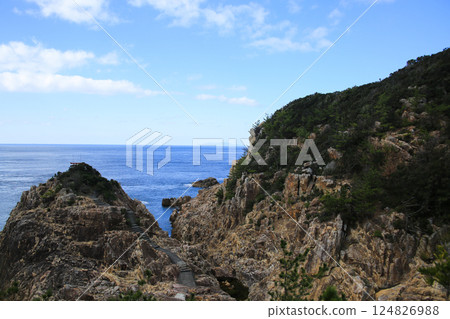 Scenery around Ryugu Shrine in Tosashimizu, Kochi Prefecture 124826988