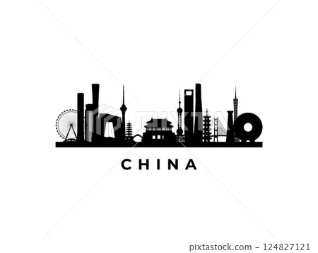 Vector China skyline.  124827121