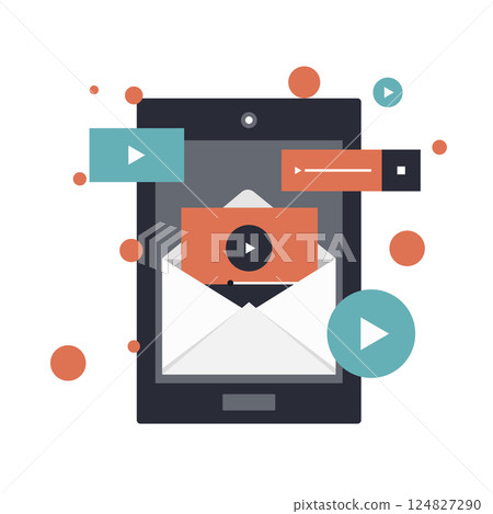 icon, phone, vector 124827290