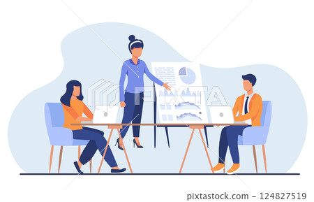 business, vector, presentation 124827519