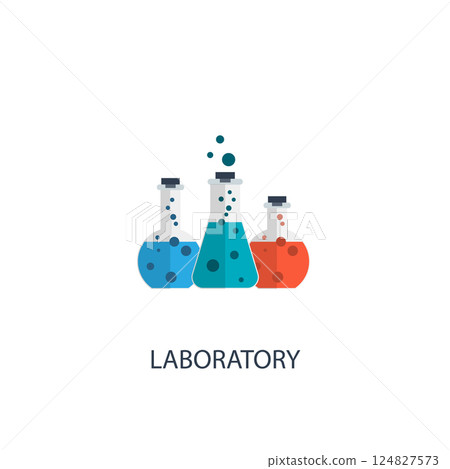 Laboratory creative icon. Simple element illustration. Laboratory concept symbol design from science collection. Can be used for web and mobile Laboratory creative icon. Simple element illustration. Laboratory concept symbol design from science collection. Can be used for web and mobile 124827573