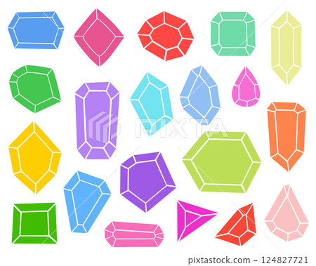 Precious stone clipart design illustration Precious stone clipart design illustration 124827721