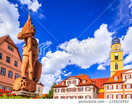 Bad Mergentheim, Germany. Charming city on Romantic Road route in Bavaria. 124828492