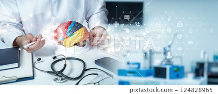 Neuromedicine digital brain diagnostics. Neuromedicine digital brain diagnostics. 124828965