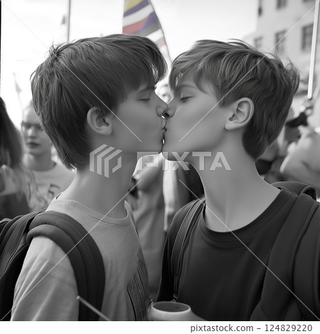 Kiss conveying affection and unity with emotion, togetherness, and connection in support. Kiss conveying affection and unity with emotion, togetherness, and connection in support. 124829220