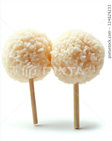 Oriental rice snack with sticky texture as an exquisite culinary tradition Oriental rice snack with sticky texture as an exquisite culinary tradition 124829231