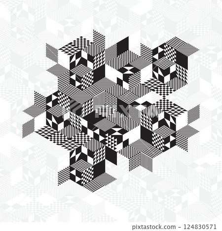 Abstract geometric pattern design Abstract geometric pattern design 124830571
