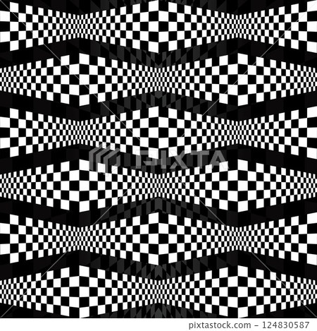 White checkered pattern design 124830587