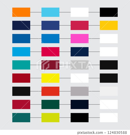 Racing car colors palette Racing car colors palette 124830588