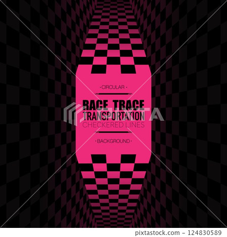 Pink checkered pattern background Pink checkered pattern background 124830589