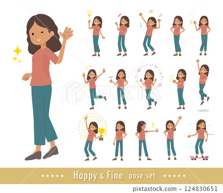 一組黑皮膚的女人擺出充滿活力的姿勢 一組黑皮膚的女人擺出充滿活力的姿勢 124830651