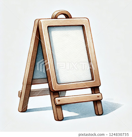 Blank A-shaped sign illustration 124830735