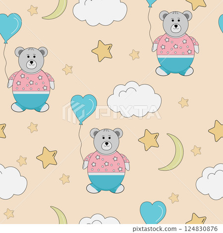 bear, vector, pattern 124830876