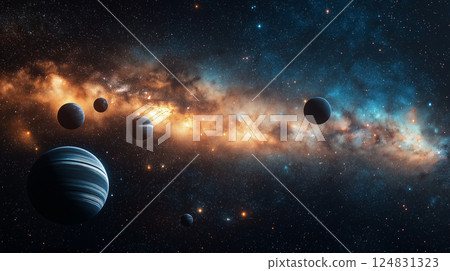 The planet and the universe 124831323
