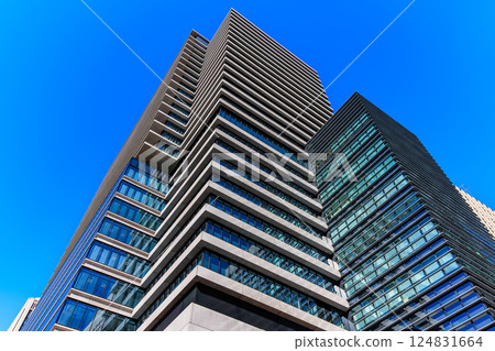 東京港區西新橋城市景觀日比谷堡塔 124831664