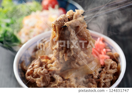 beef bowl  124831747