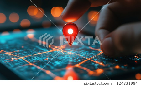 Efficient Logistics, Worldwide Commerce, And Innovative Transportation Technology Management: Entrepreneur Managing Delivery Network For Import-Export Using Tablet. Digital Mapping For Precise Efficient Logistics, Worldwide Commerce, And Innovative Transportation Technology Management: Entrepreneur Managing Delivery Network For Import-Export Using Tablet. Digital Mapping For Precise 124831984